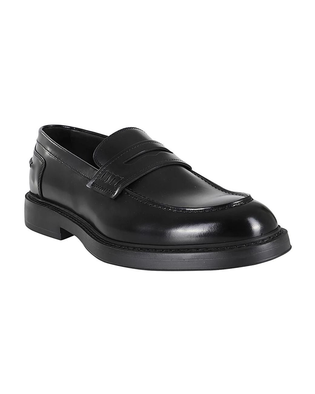Doucal's Black Loafers for men