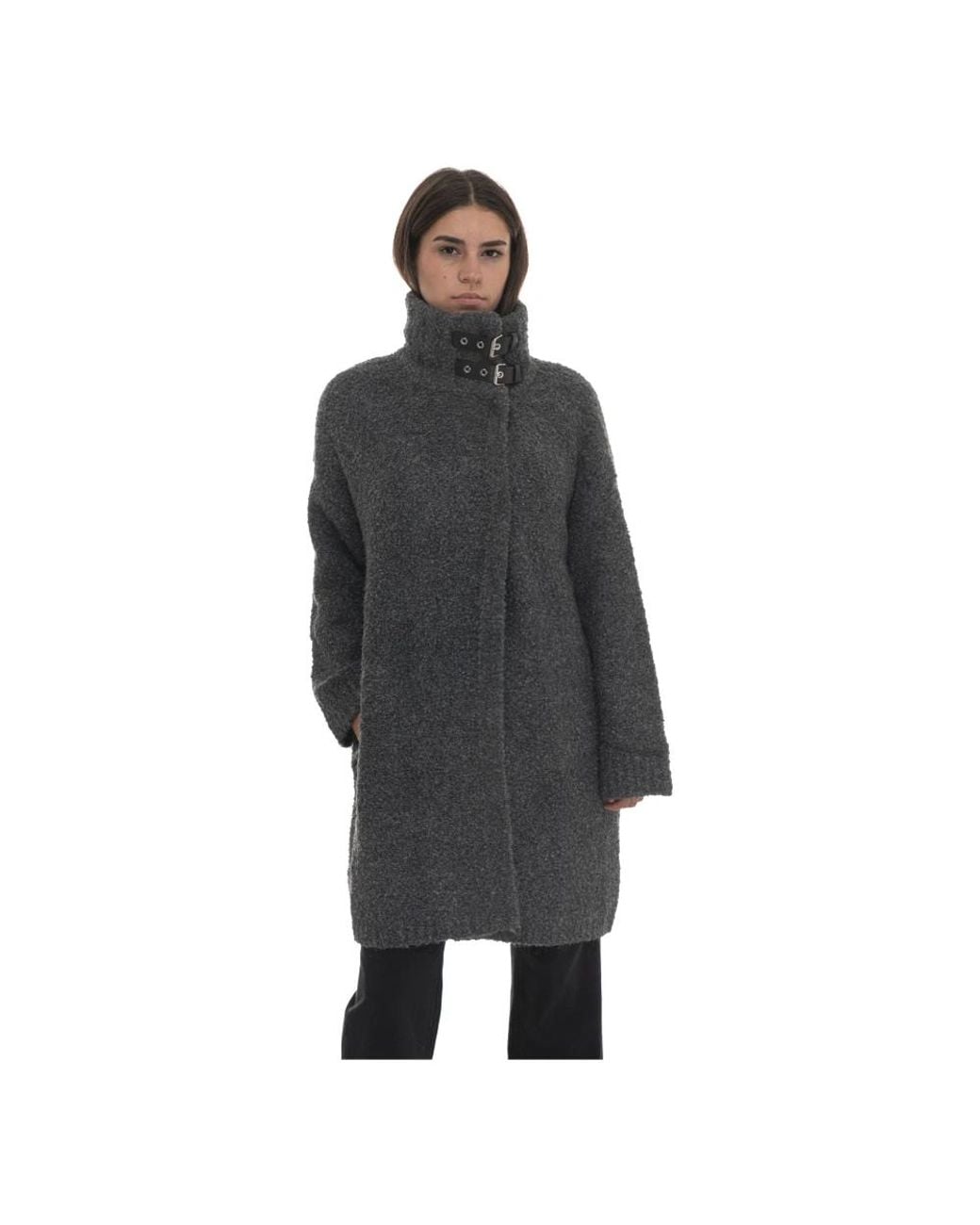 Liu Jo Black Single-Breasted Coats