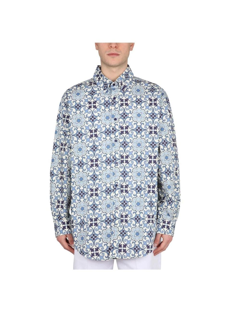 Drole de Monsieur Blue Casual Shirts for men