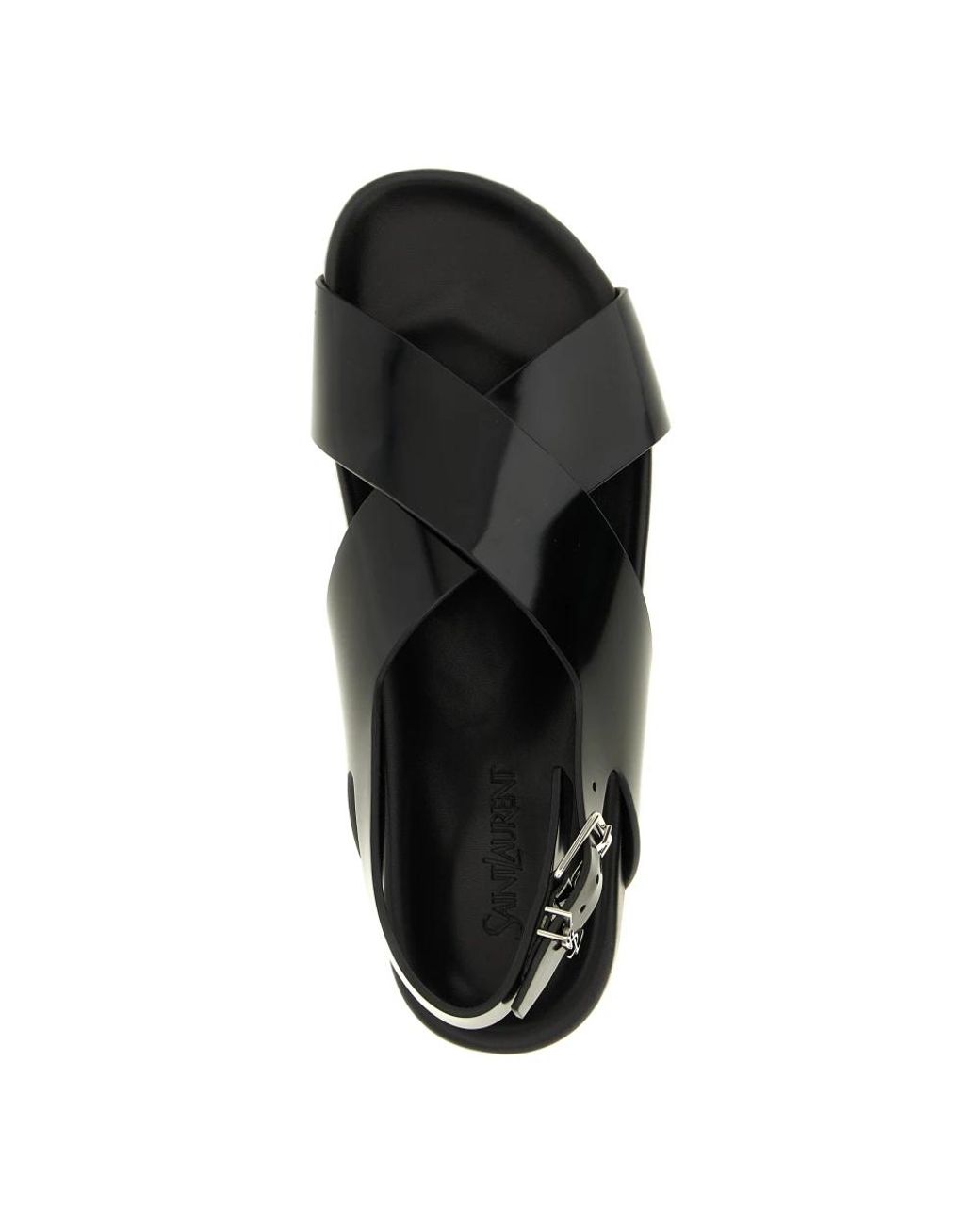 Saint Laurent Black Flat Sandals for men