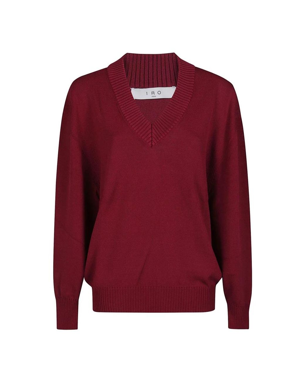 IRO Red V-Neck Knitwear