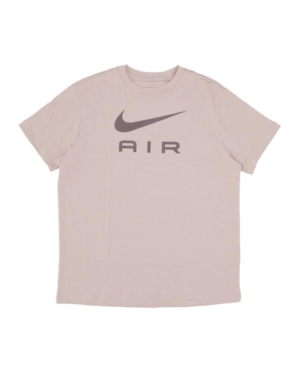 Nike Fitness ,Katoen Coral Chalk Air Tee Sportswear in het Pink