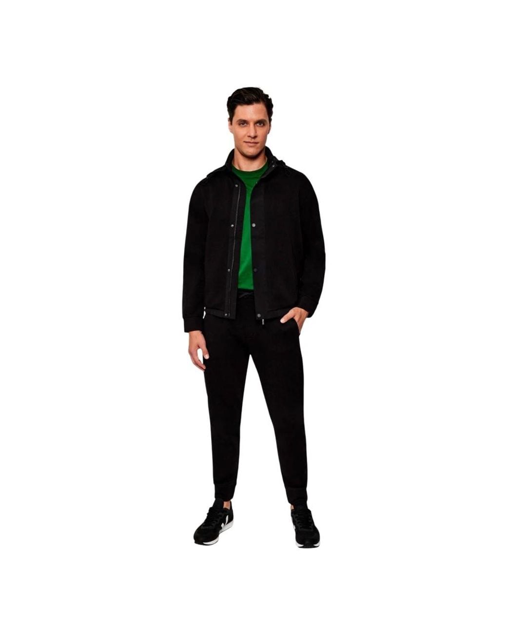 ARMANI EXCHANGE Black Zip-Throughs for men