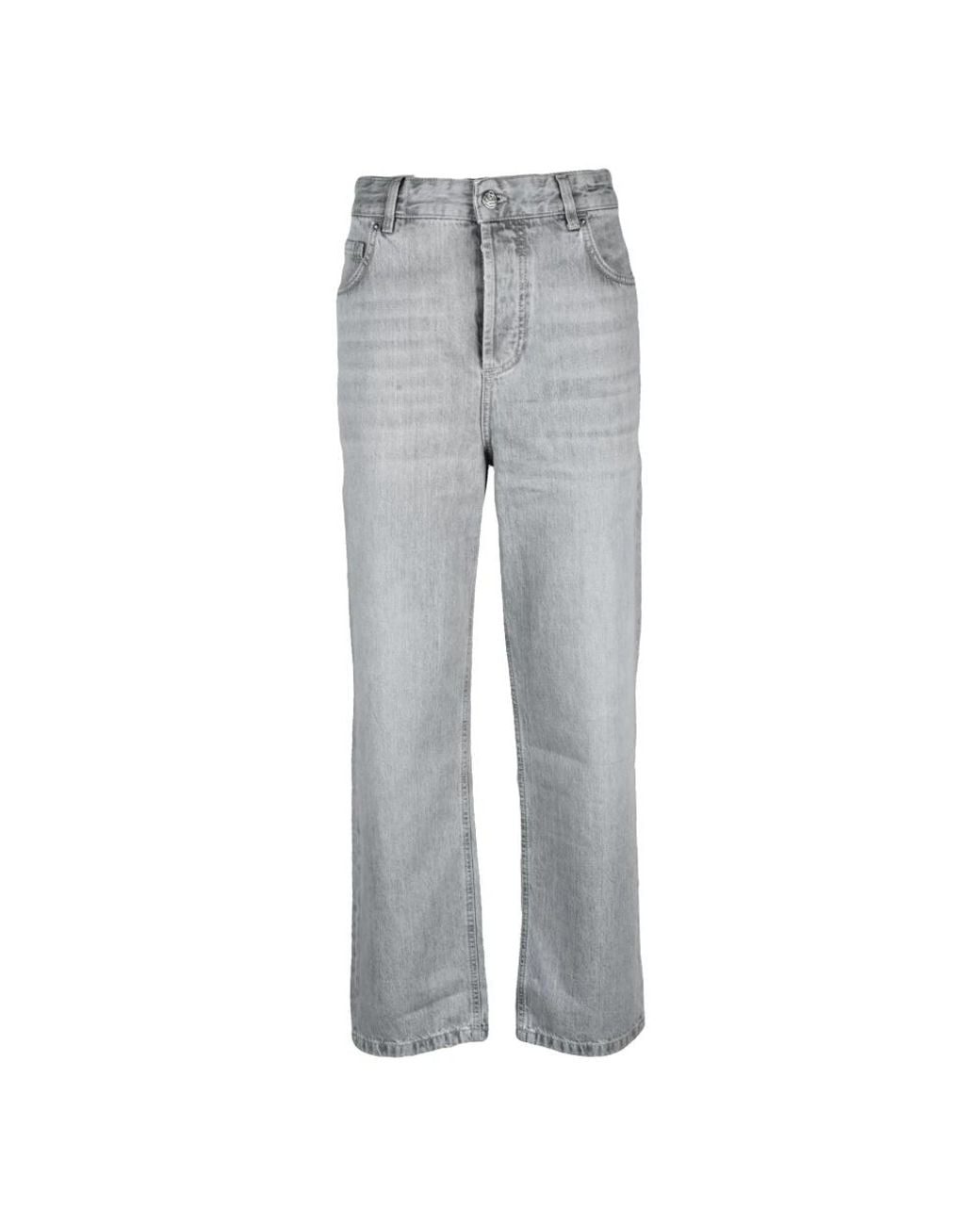 Marella Gray Straight Fit Jeans
