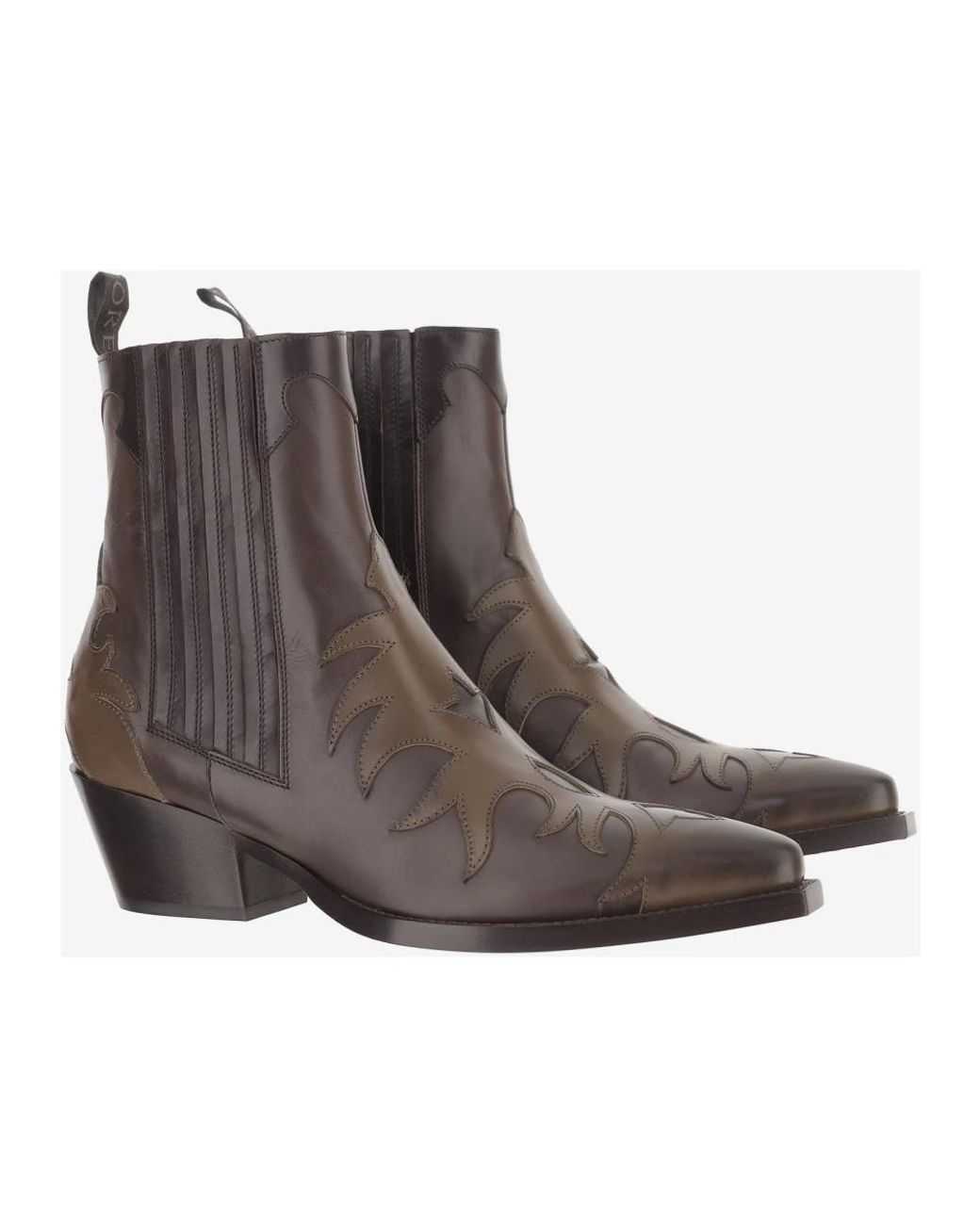 Sartore Brown Cowboy & Biker Boots