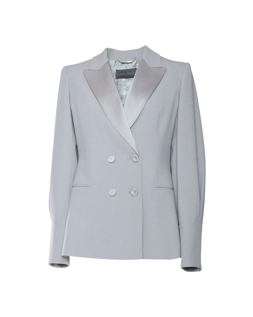 Alberta Ferretti Gray Blazers