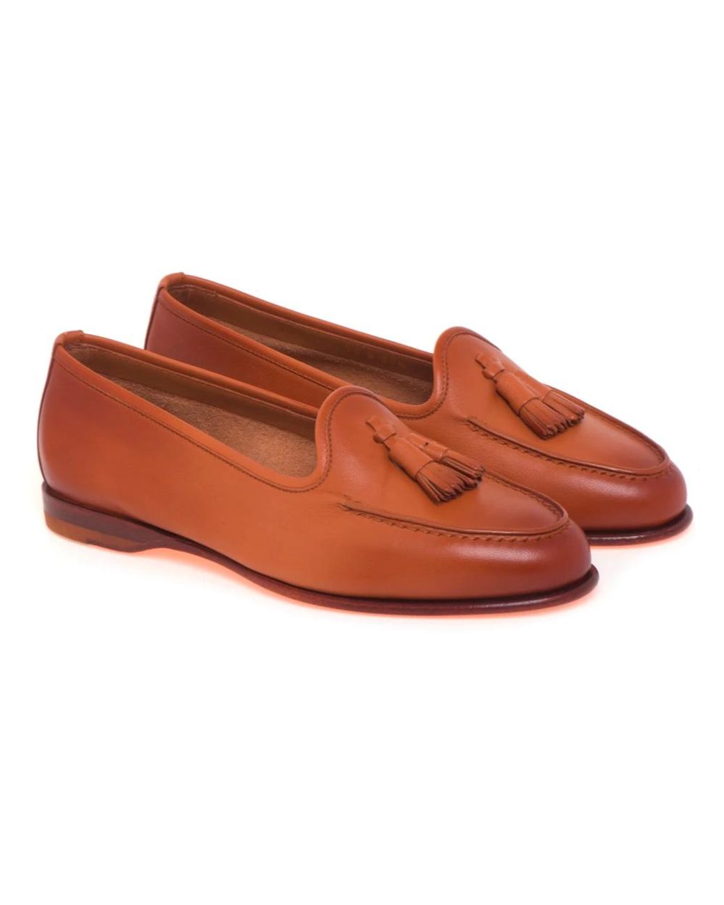 Santoni Red Loafers