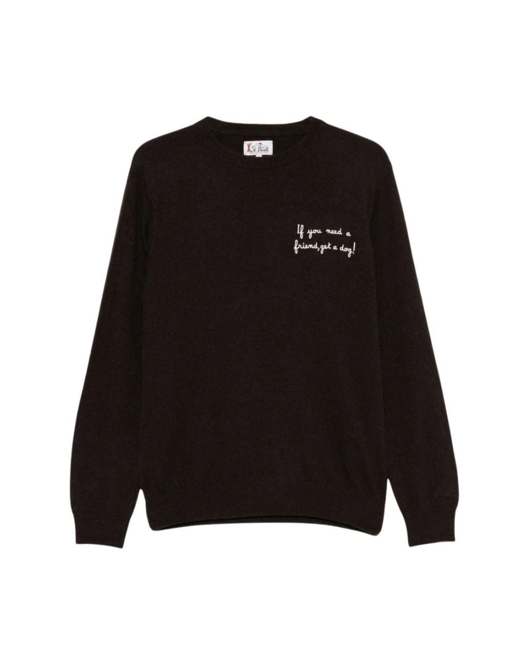 Mc2 Saint Barth Heron Light Embry Sweater in het Black voor heren