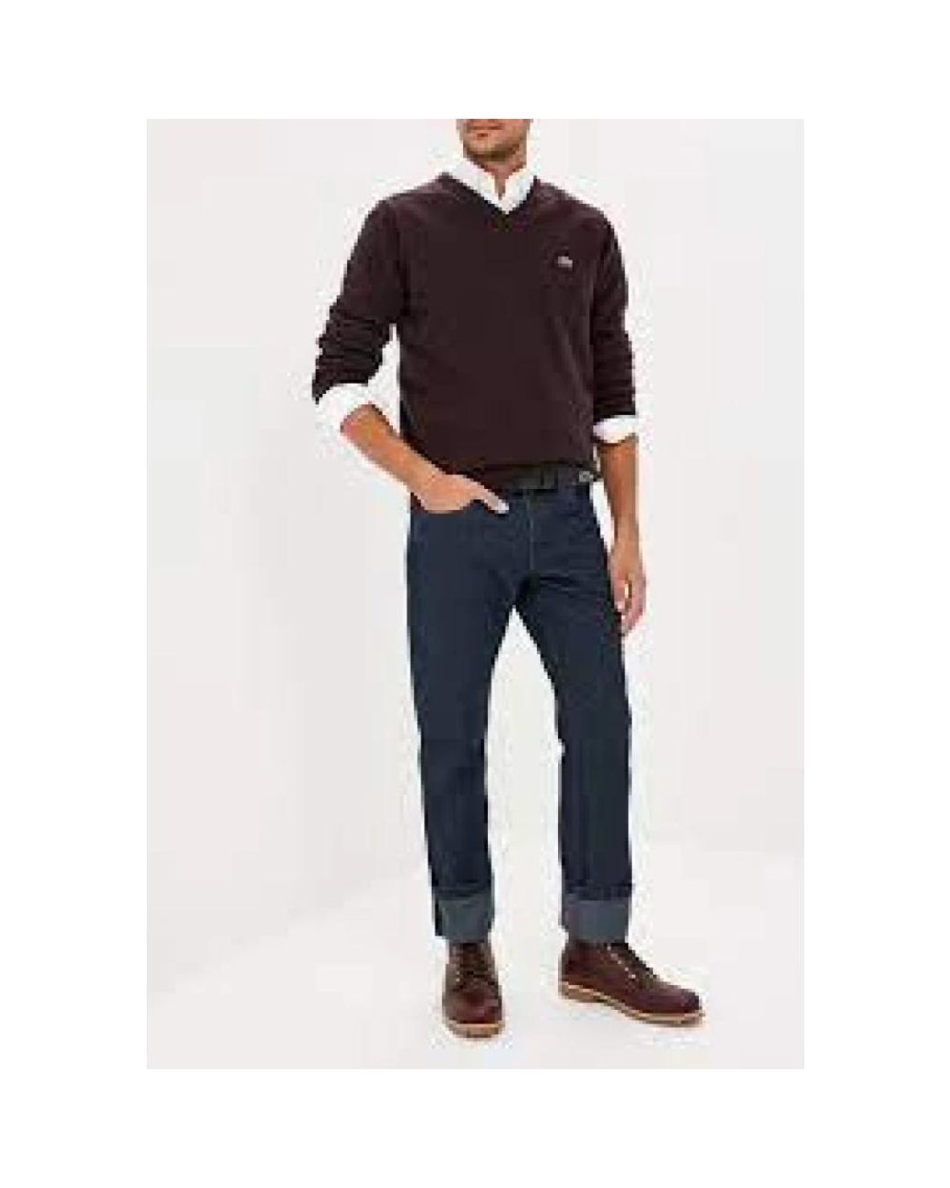 Lacoste Black V-Neck Knitwear for men