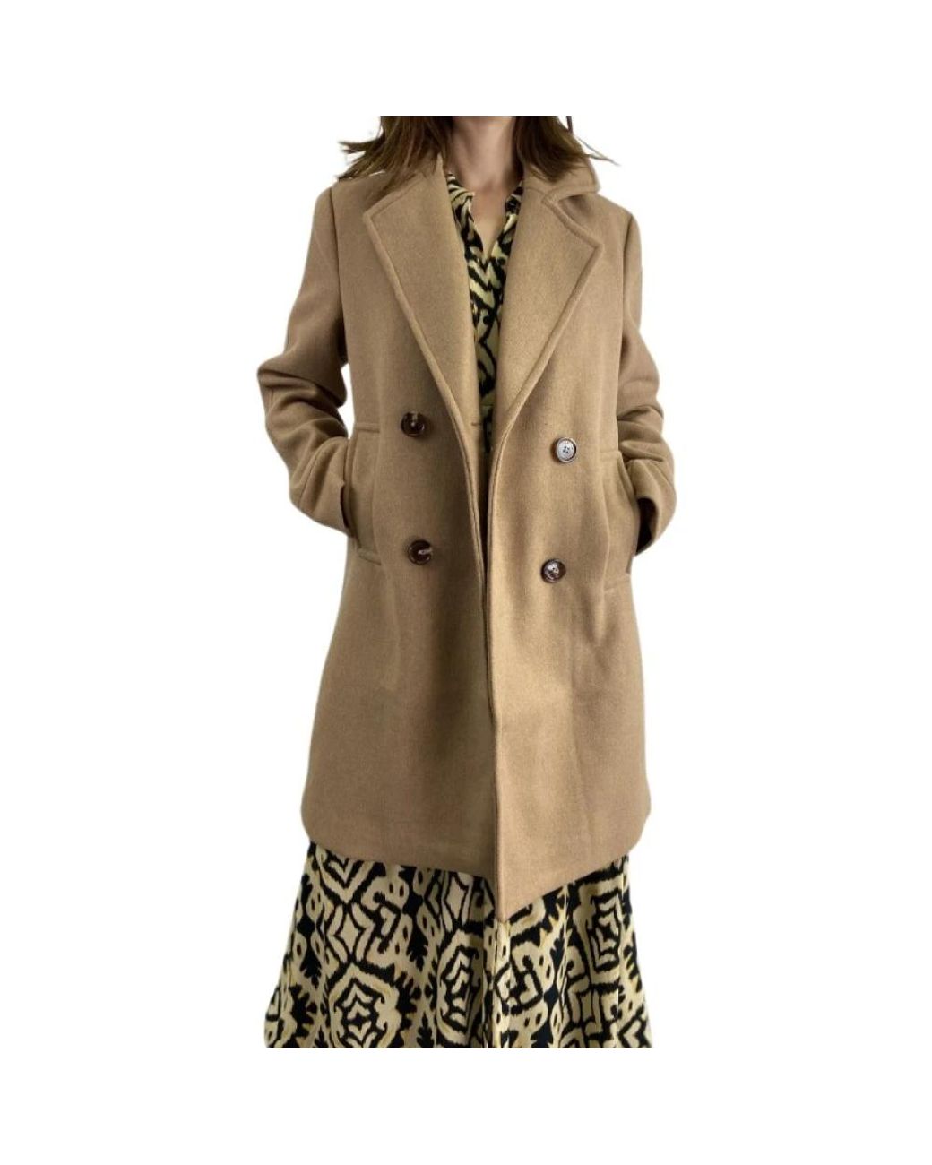 Abrigo camel moda mujer Garcia de color Neutro Lyst