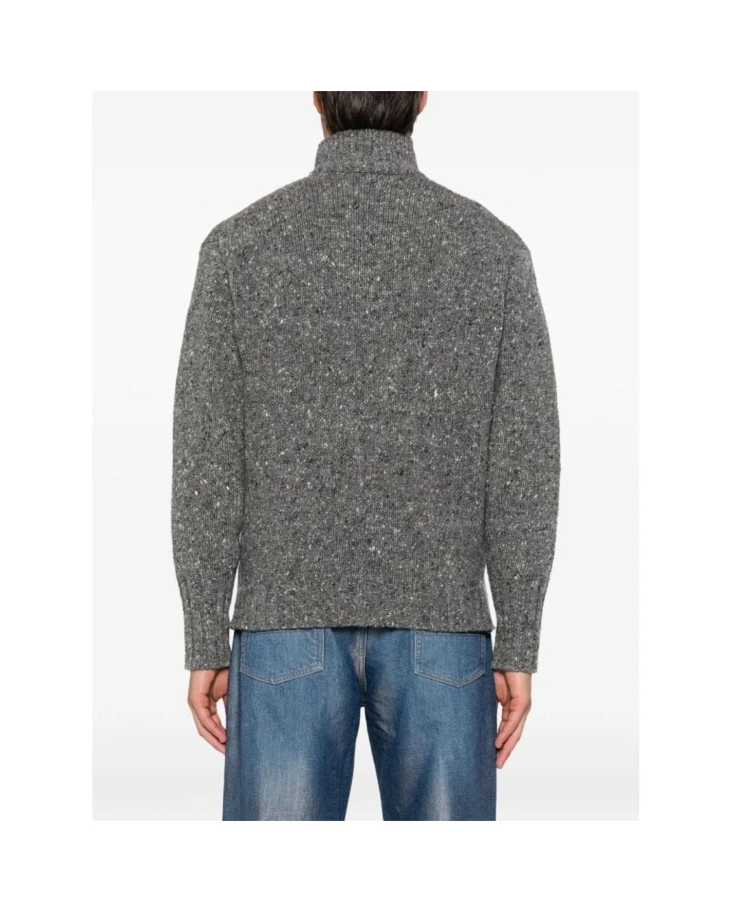 Auralee Gray Zip-Throughs for men