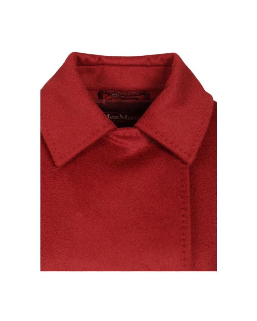 Belted Coats Max Mara en coloris Red
