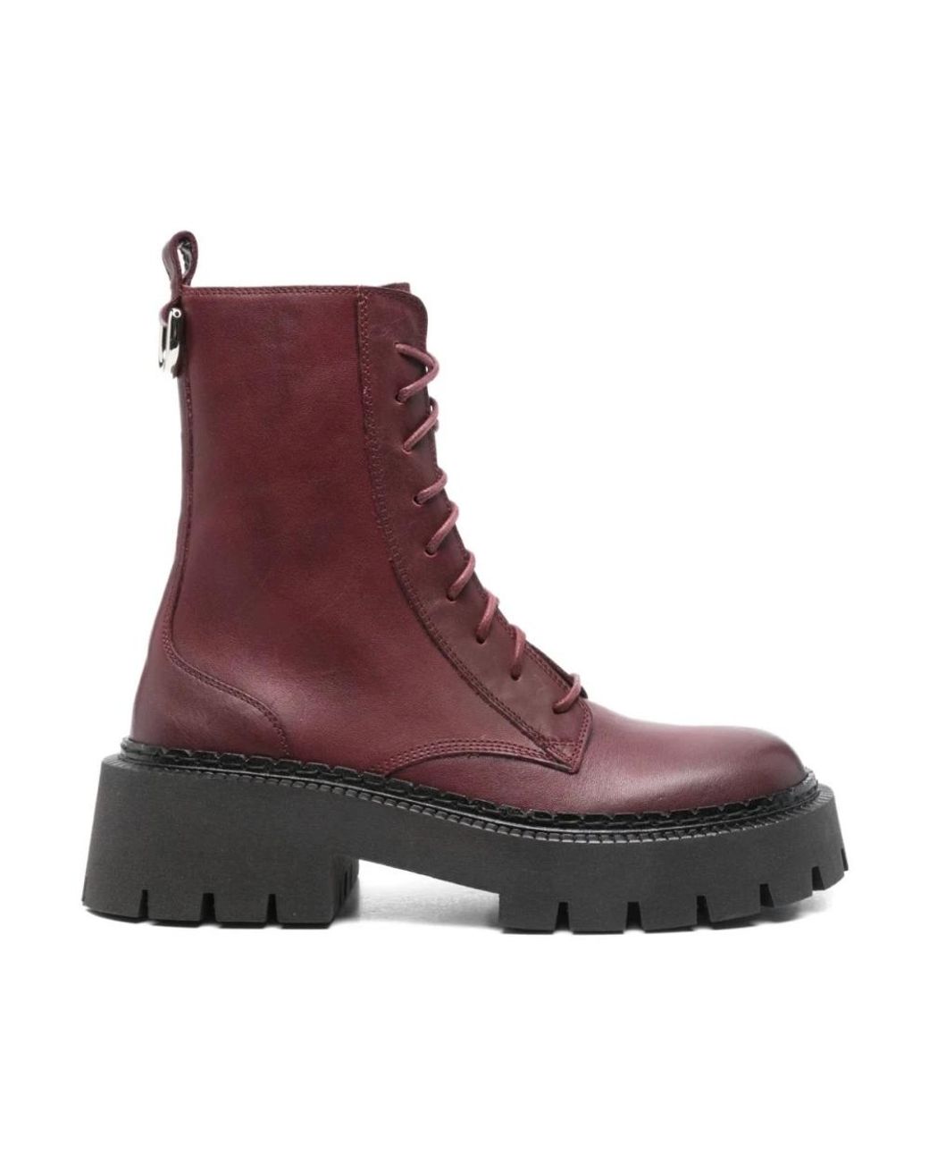 Vic Matié Purple Lace-Up Boots