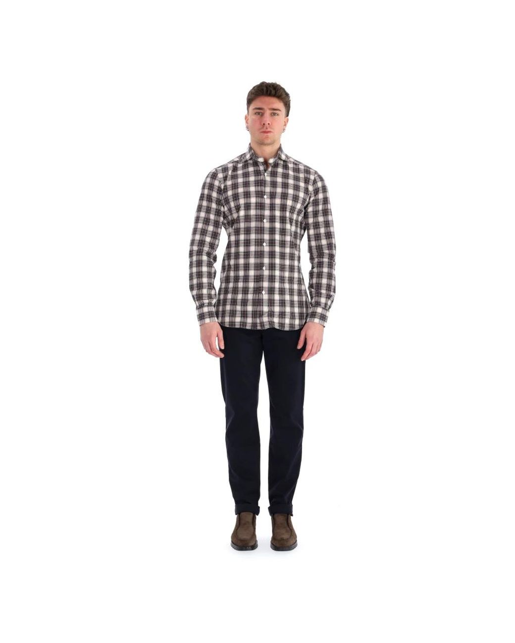 Borriello White Casual Shirts for men