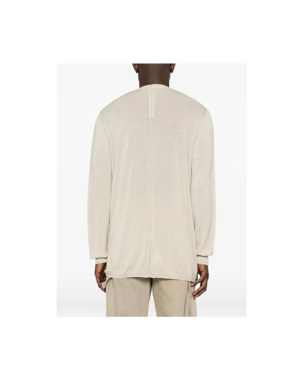 Round-Neck Knitwear Rick Owens de hombre de color Natural
