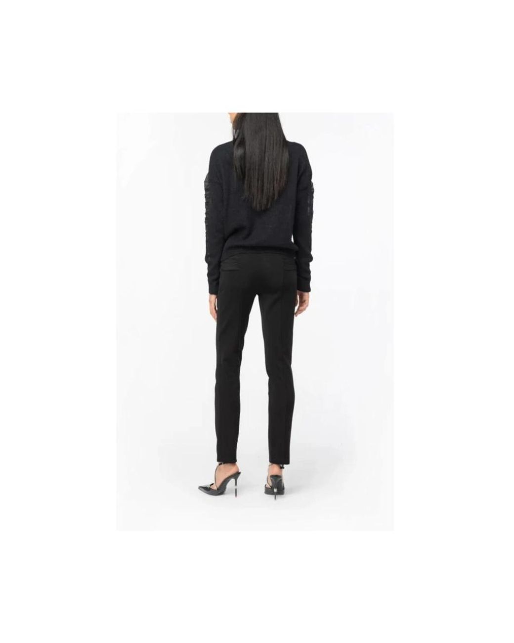 Pinko Black Slim-Fit Trousers