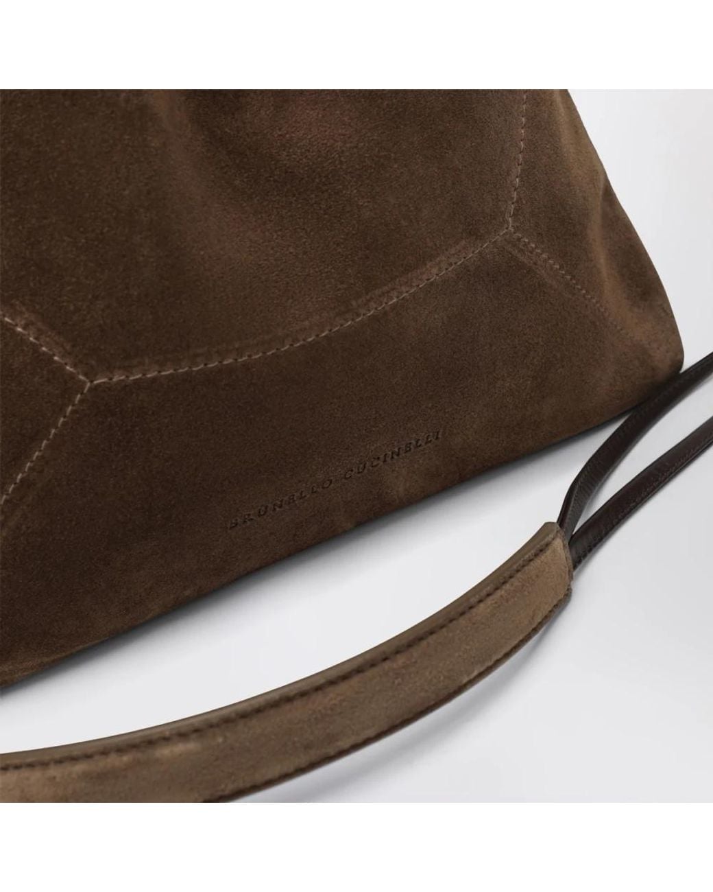 Brunello Cucinelli Brown Bucket Bags