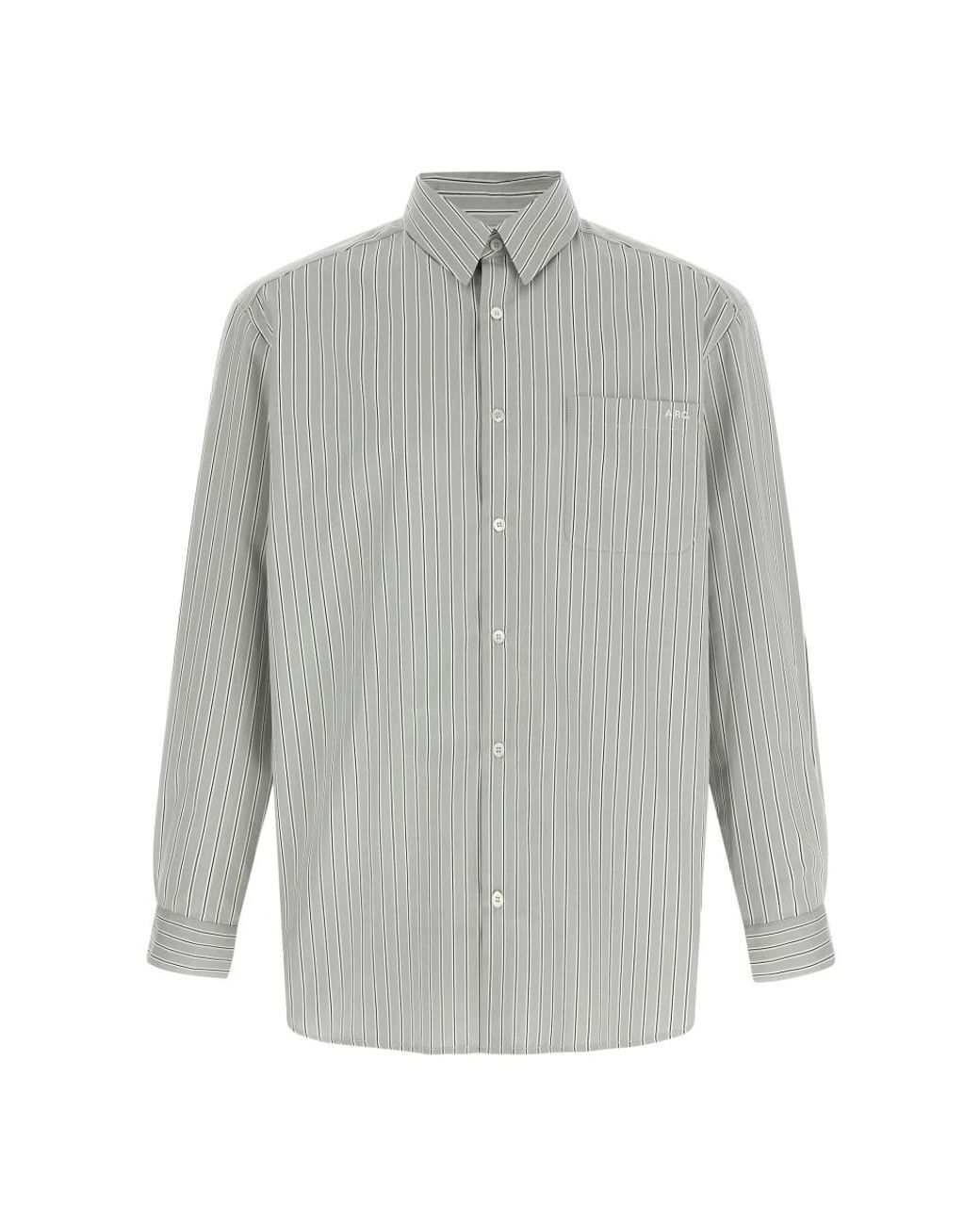 A.P.C. Gray Casual Shirts for men