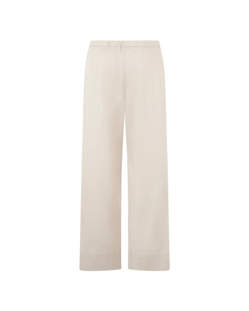 Max Mara White Wide Trousers