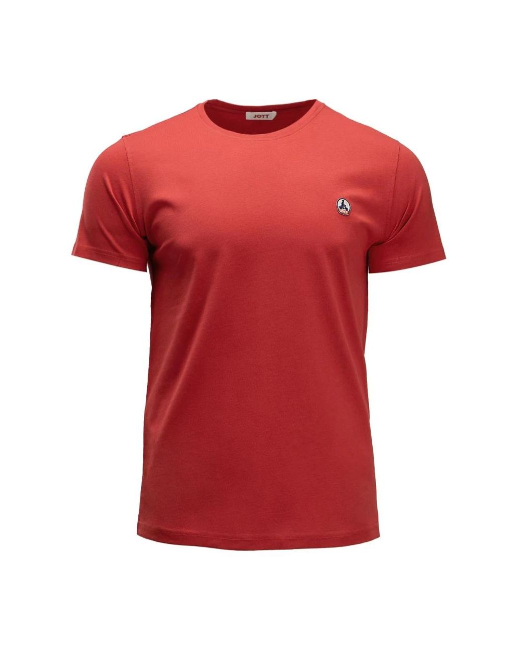 J.O.T.T Tops ,Rood ,Katoen T-Shirt Pietro Rood Regular Fit in het Red voor heren