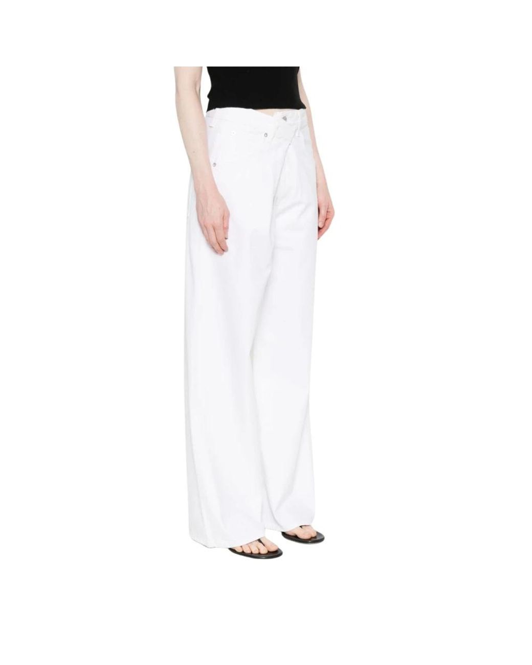 Agolde Vana Fold Jean in het White