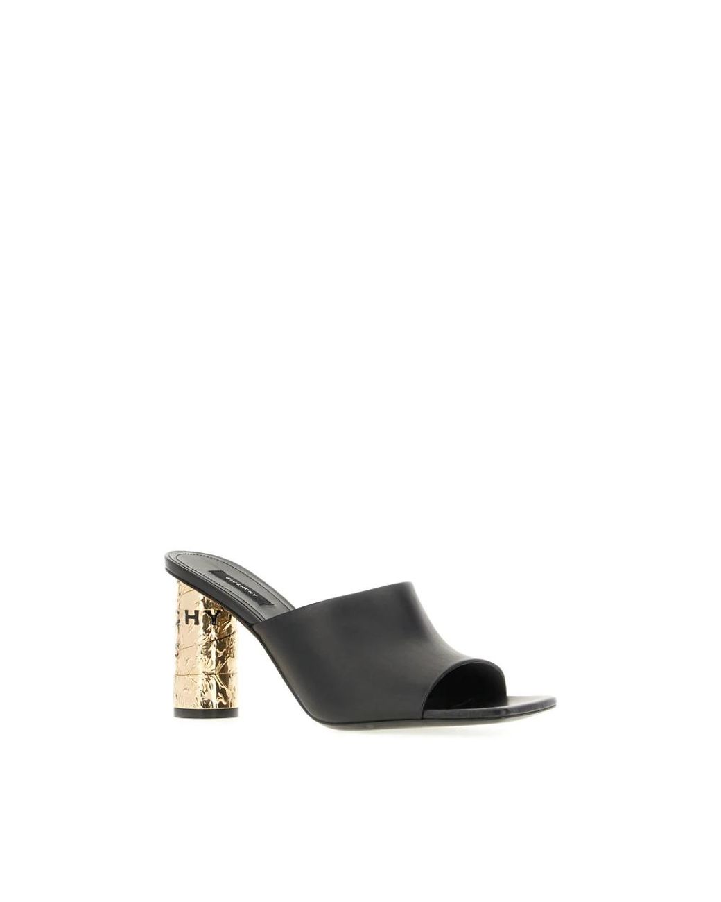 Givenchy Black Tape Heeled Mules