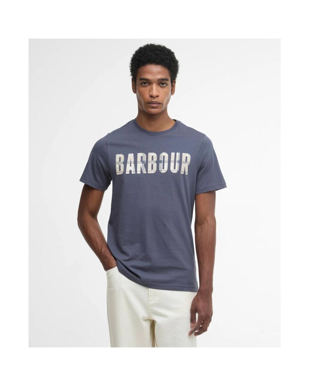Barbour Blue T-Shirts for men