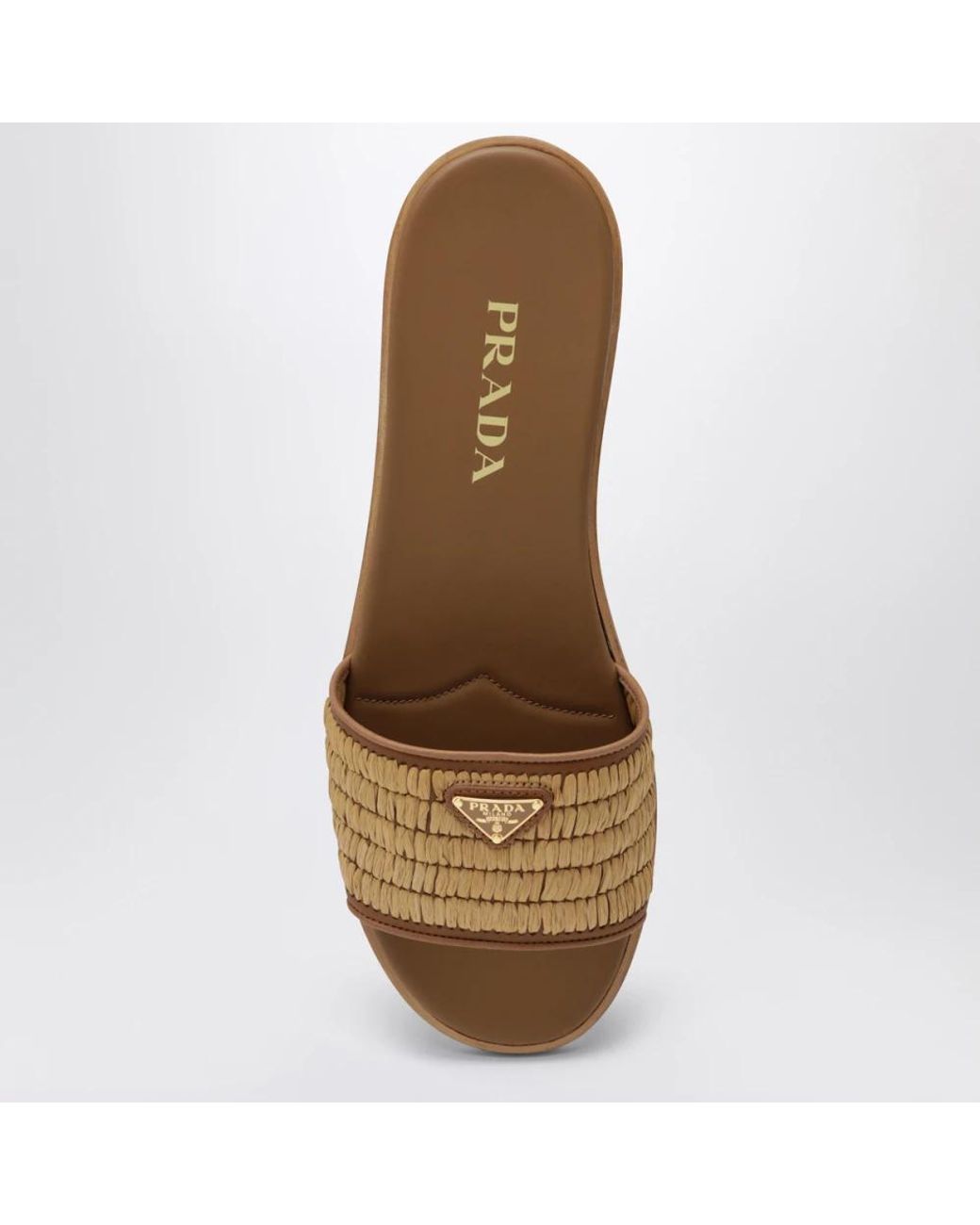 Sliders Prada de color Brown