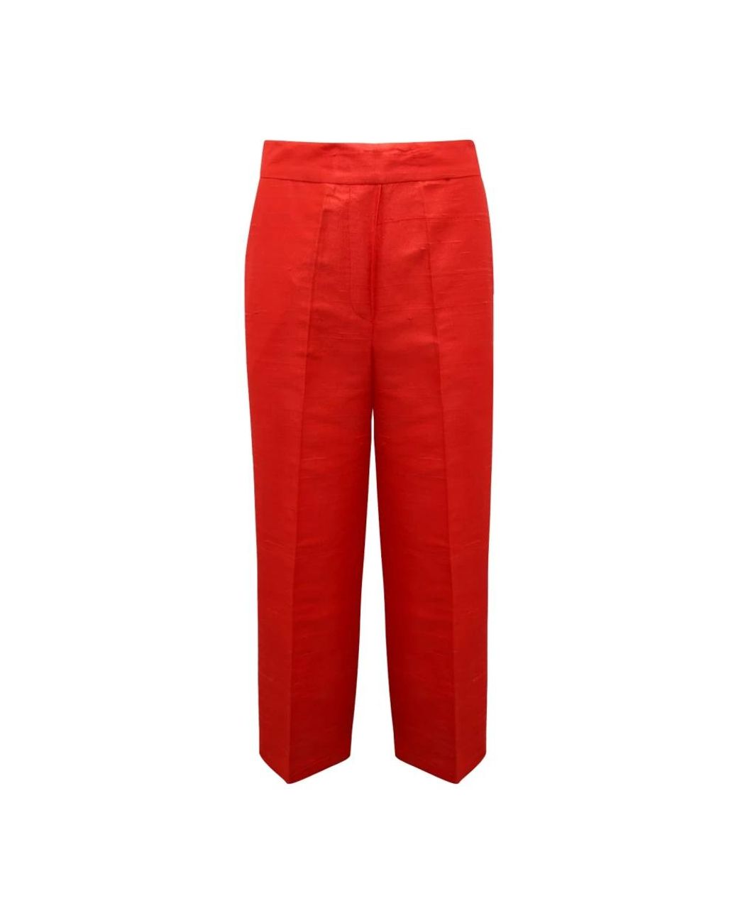 EMMA & GAIA Red Straight Trousers
