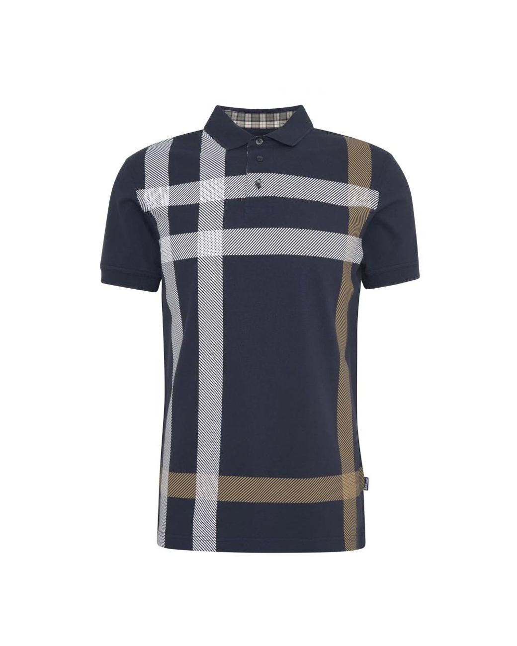 Barbour Tops ,Veelkleurig ,Katoen Tartan Polo Shirt & Pine in het Blue voor heren
