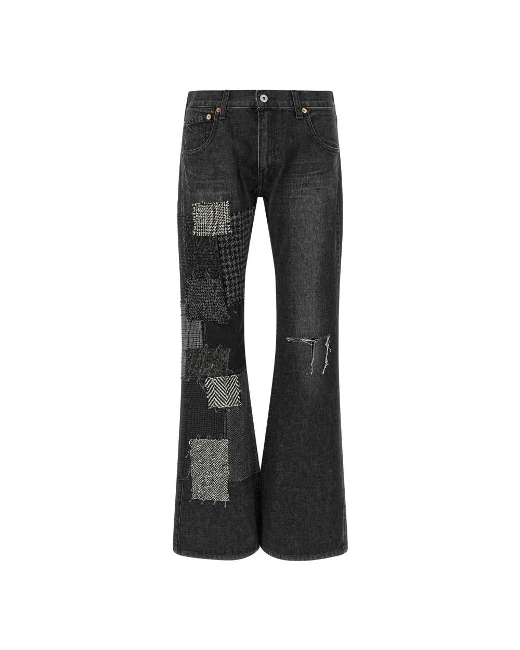 Junya Watanabe Patchwork Jeans in het Black