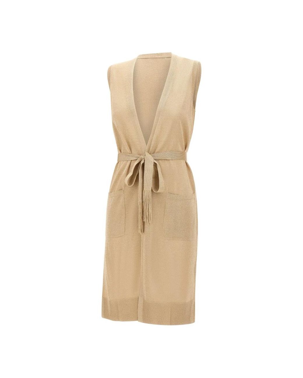 Kangra Lange Vest in het Natural