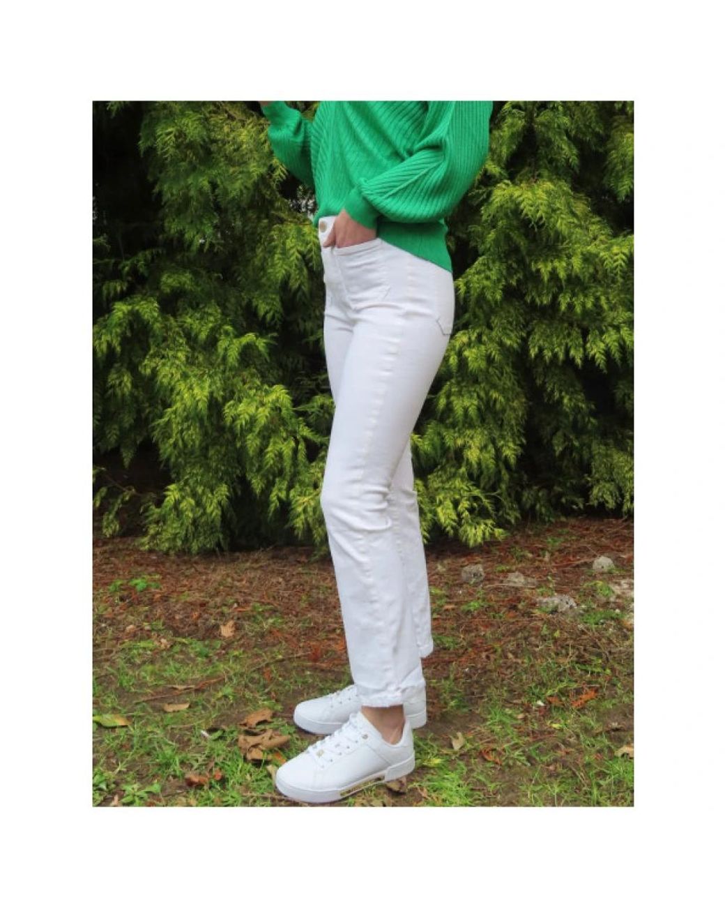 Islow Green Cropped Trousers