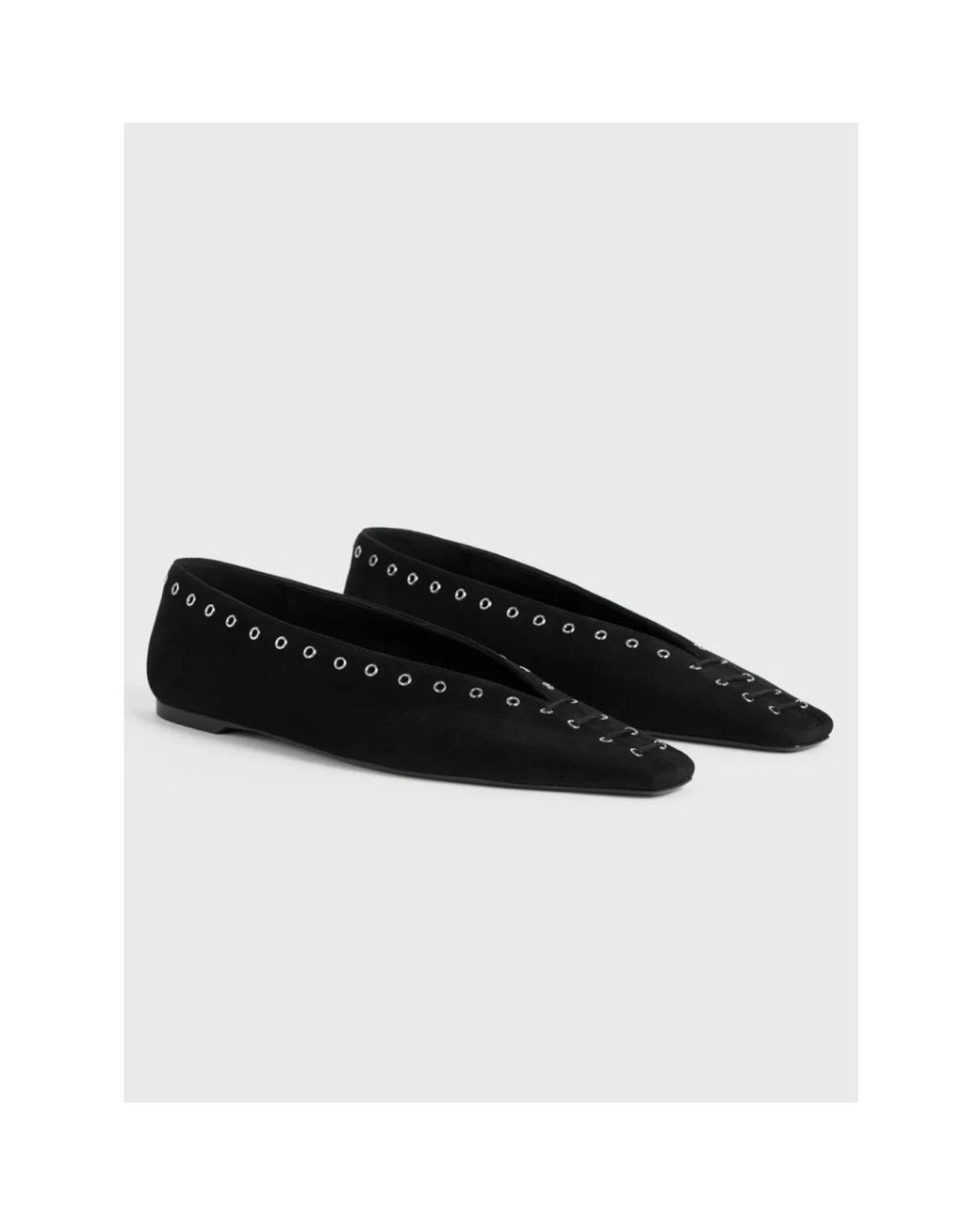 Totême Black Ballerina Shoes