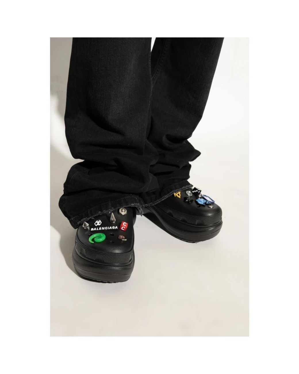 Balenciaga Black Clogs for men