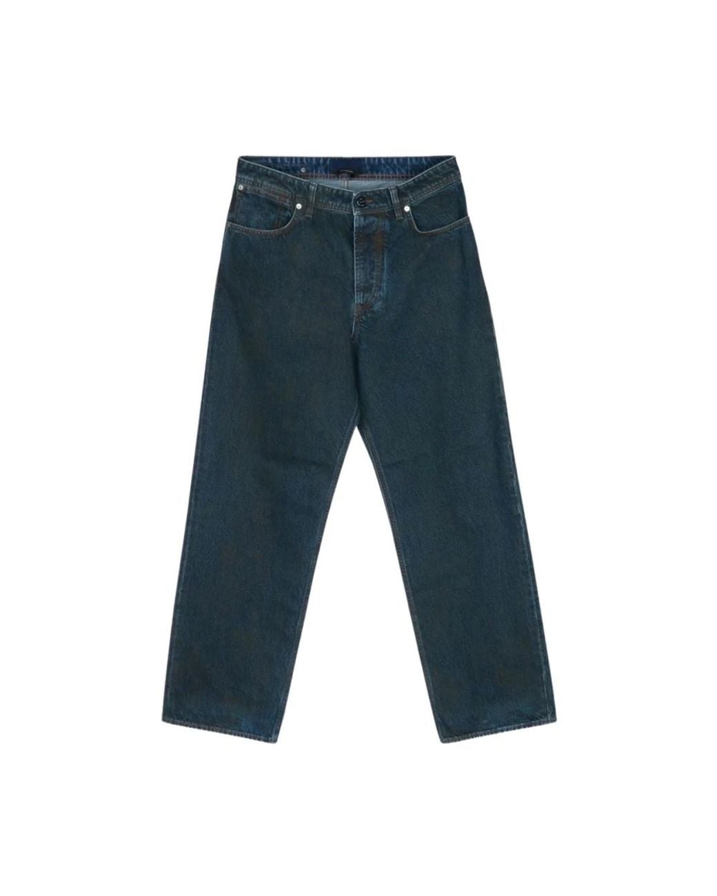 Stone Island Blue Straight Fit Jeans for men