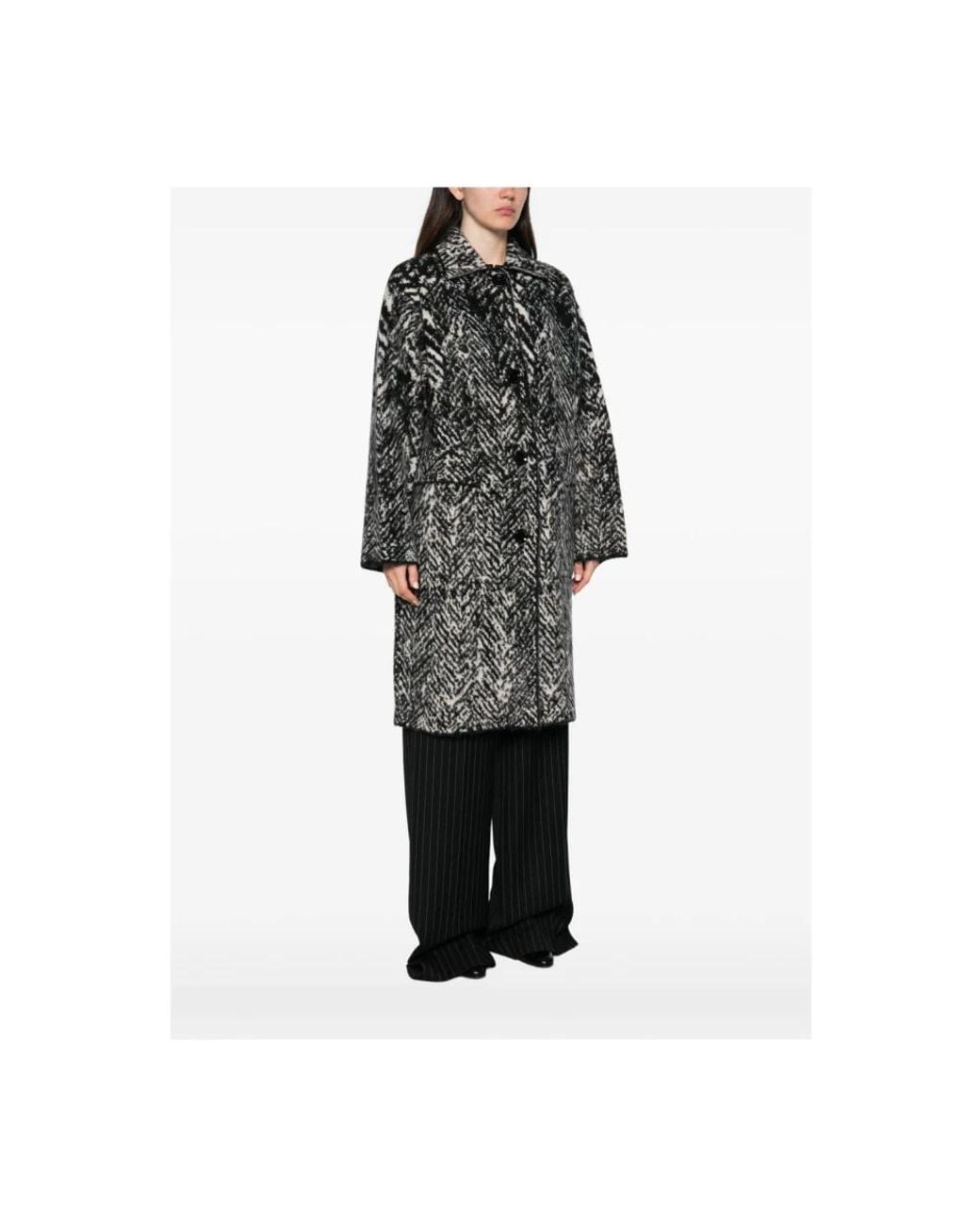 Liu Jo Black Single-Breasted Coats