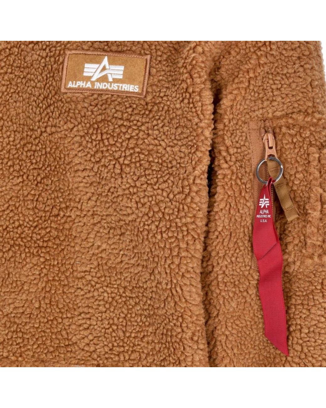 Alpha Industries Brown Hoodies for men