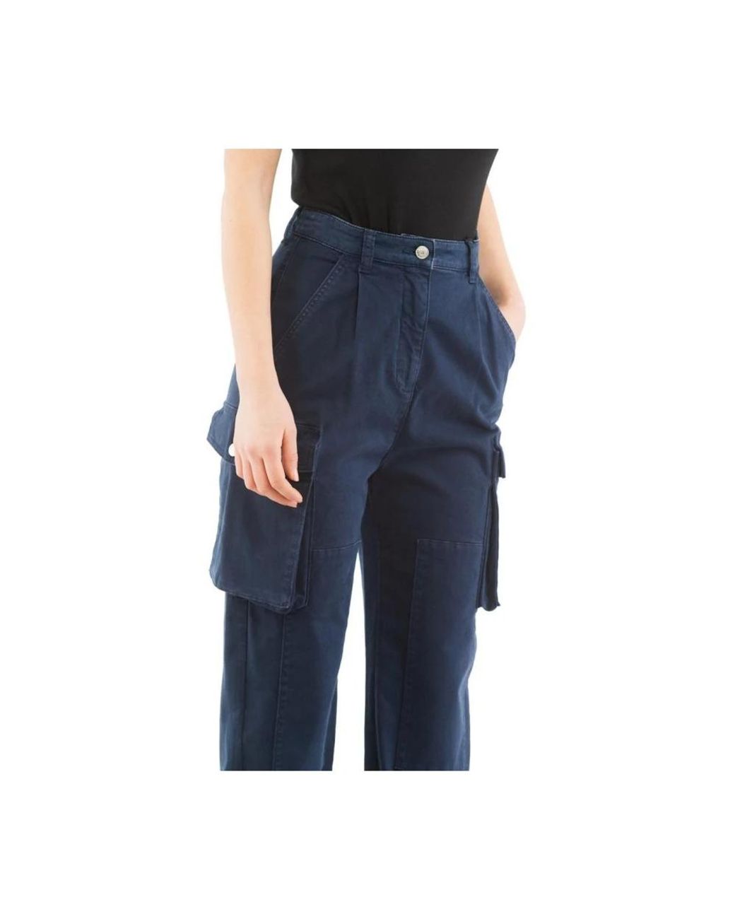 Moschino Blue Straight Trousers