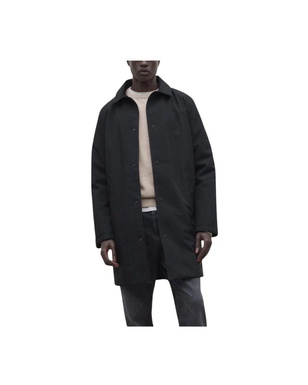Ecoalf Black Single-Breasted Coats for men
