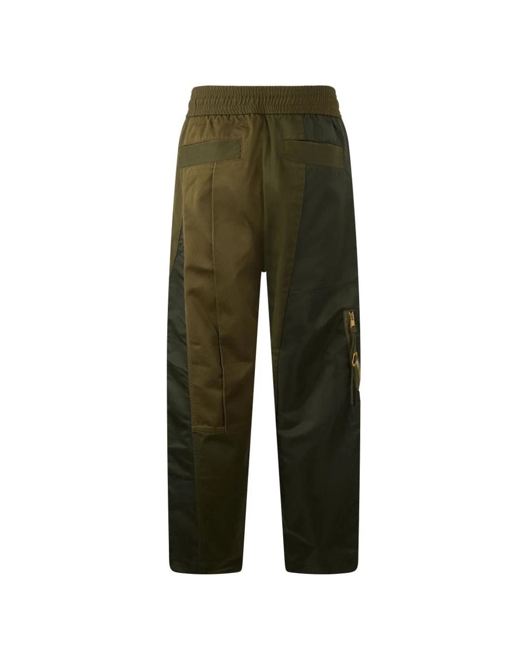 DIESEL Green Straight Trousers for men