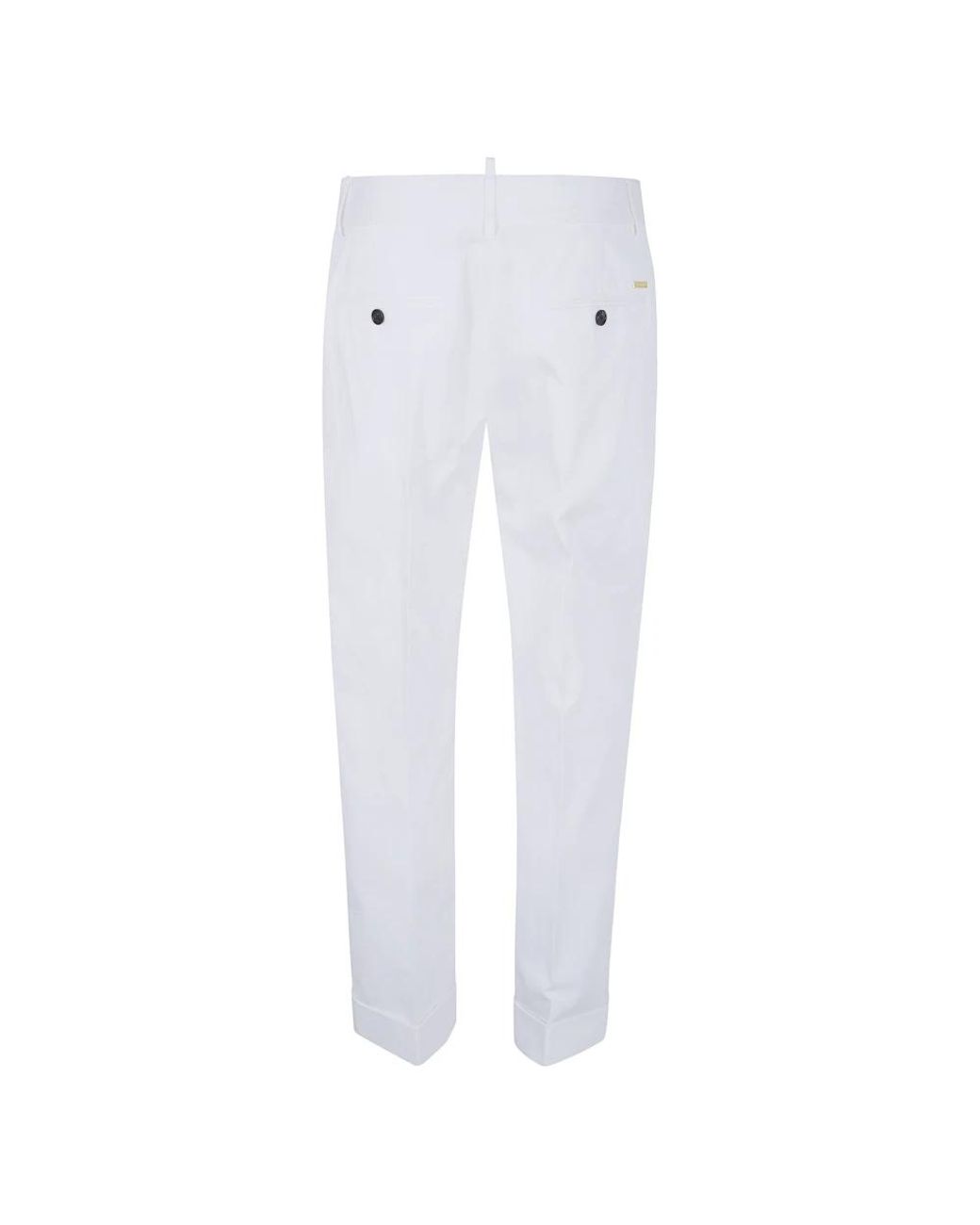 DSquared² White Cropped Trousers