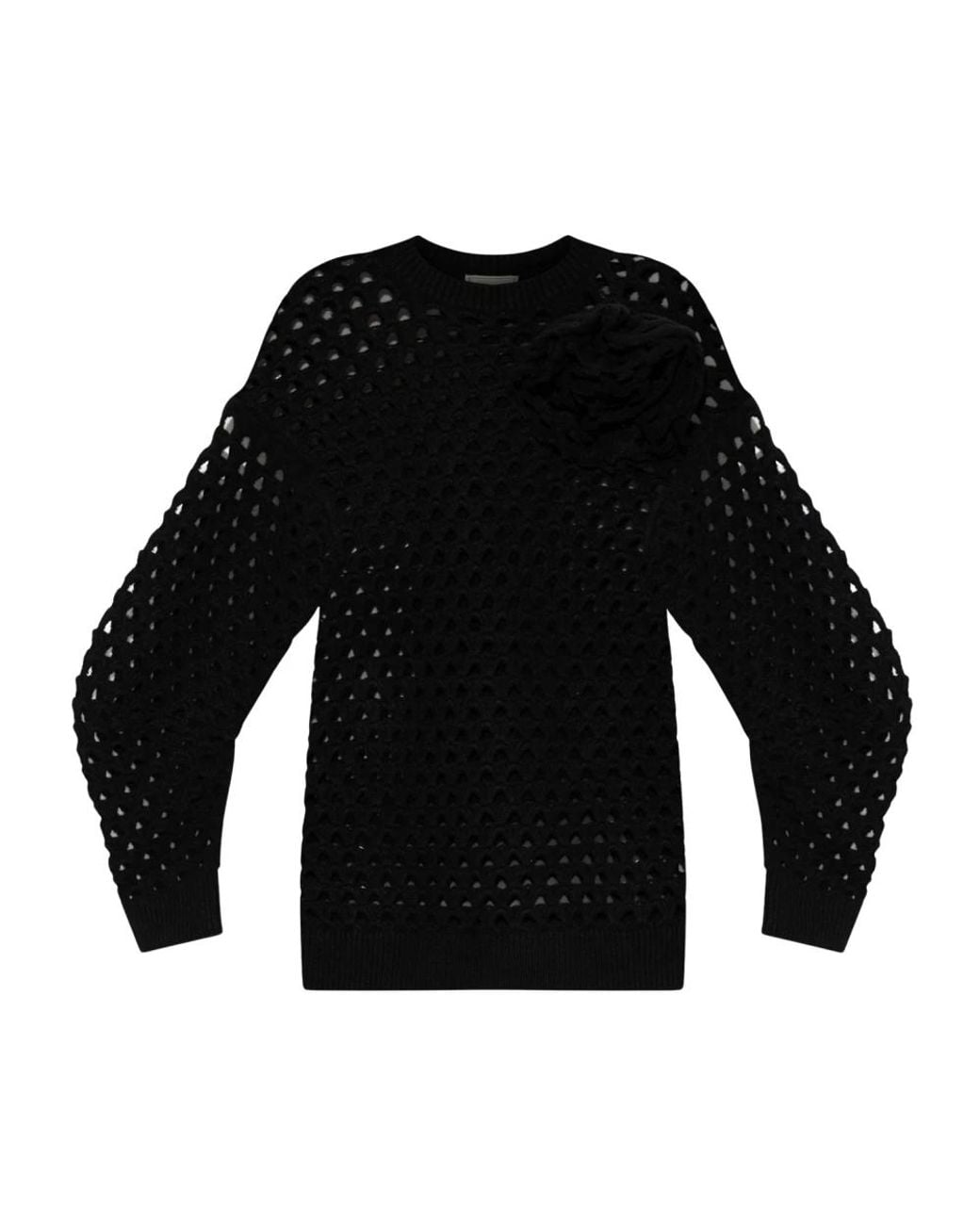 Blumarine Black Round-Neck Knitwear