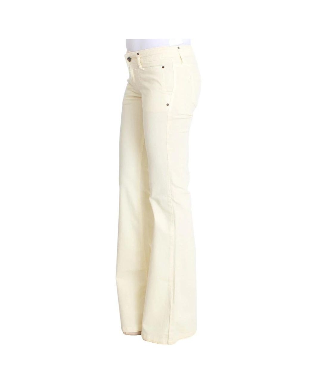 CoSTUME NATIONAL White Bootcut Jeans