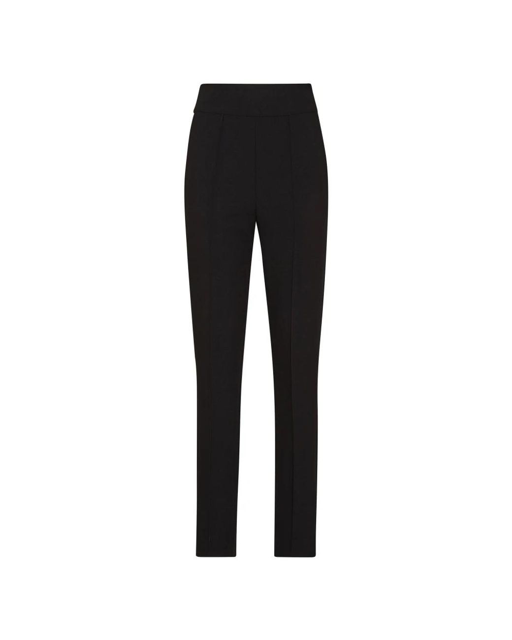 Philipp Plein Crepe Basic Cigarette Broek in het Black