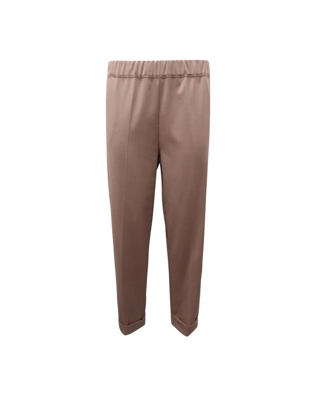 D.exterior Brown Tapered Trousers