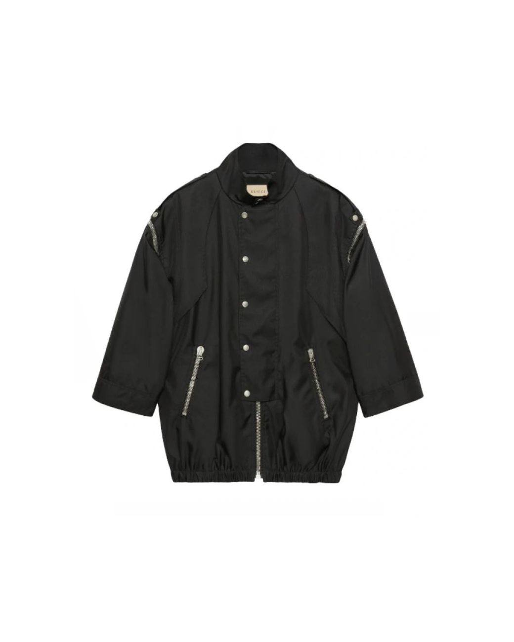 Gucci Logo-Print Convertible Jacket in het Black voor heren