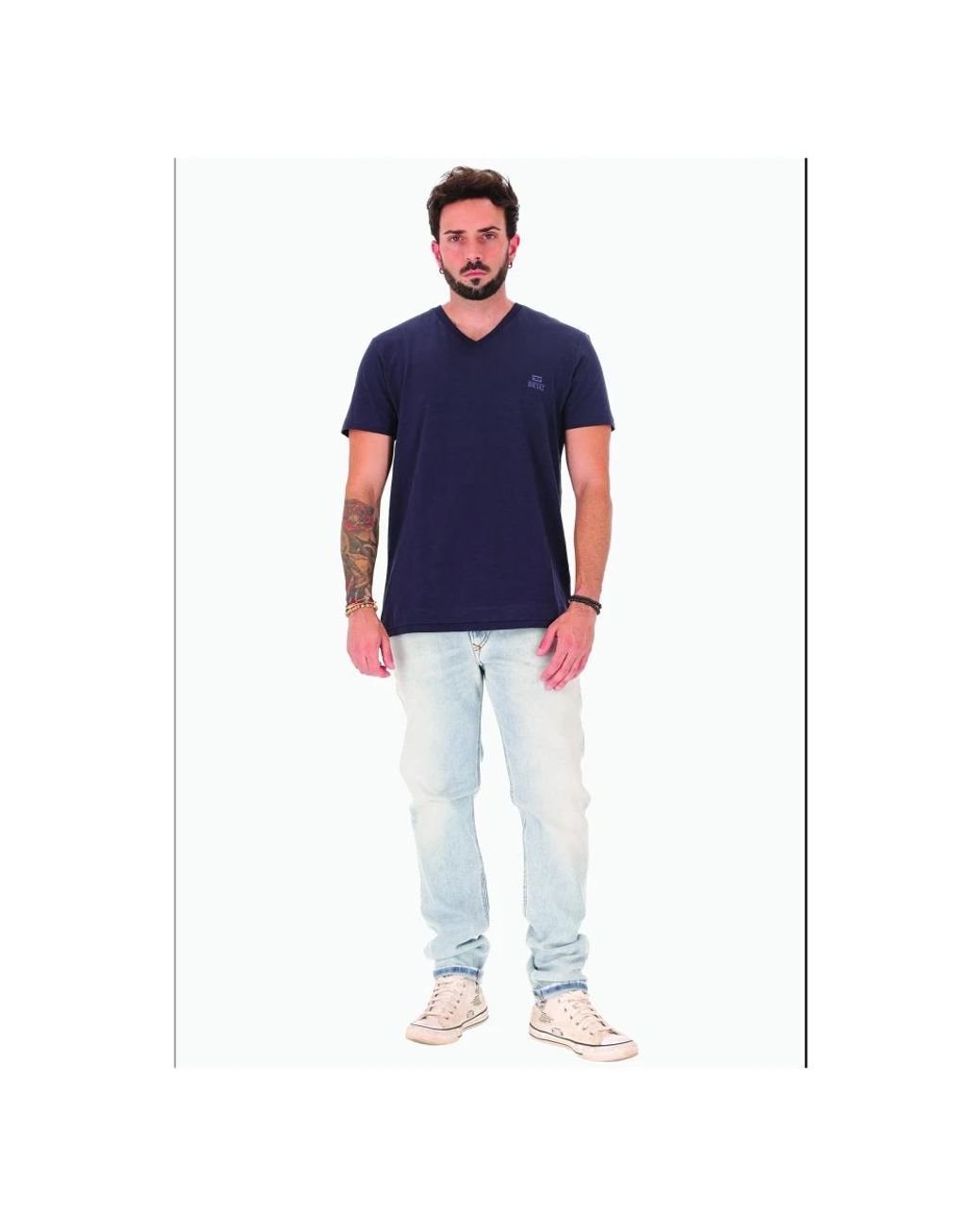 DIESEL Blue T-Shirts for men