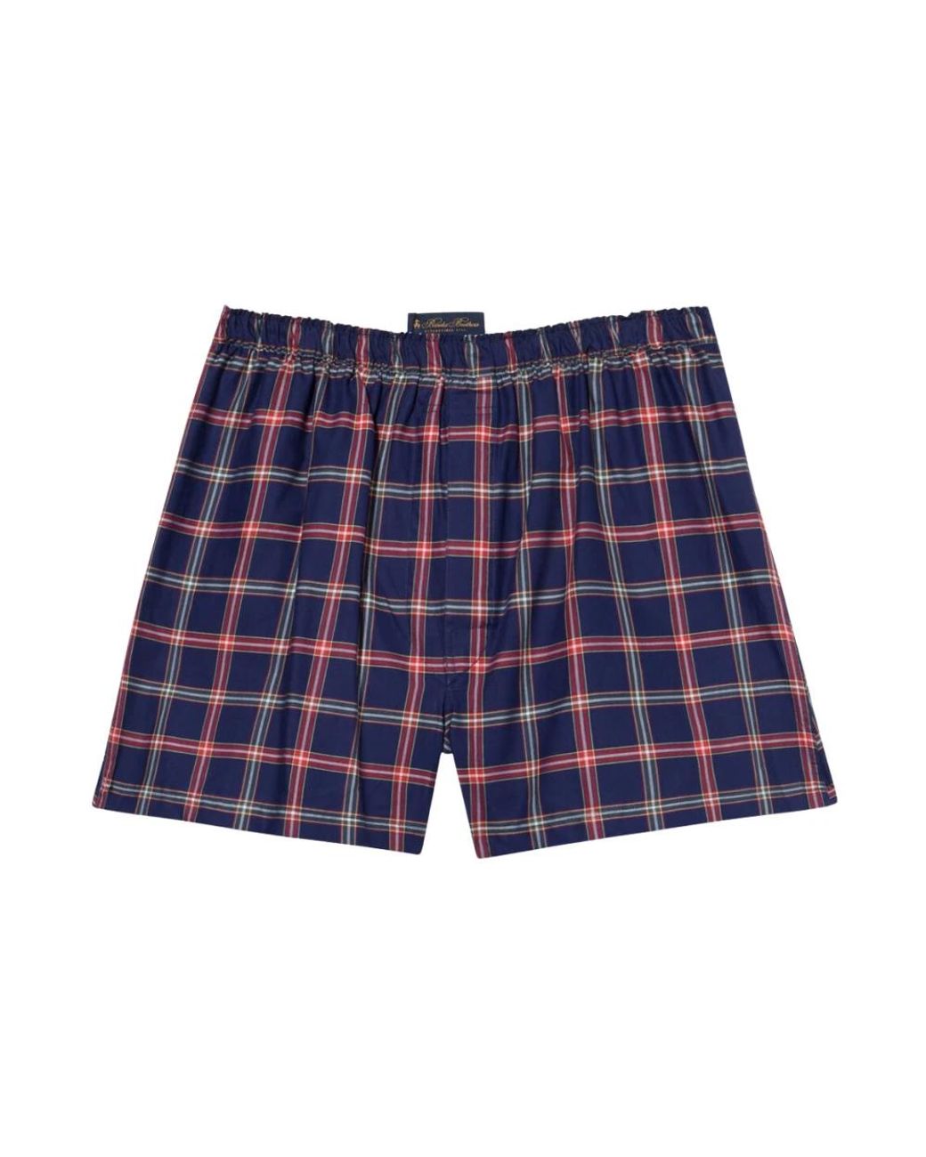 Brooks Brothers Ondergoed ,Blauw ,Katoen Geruite Katoenen Boxershorts in het Blue voor heren