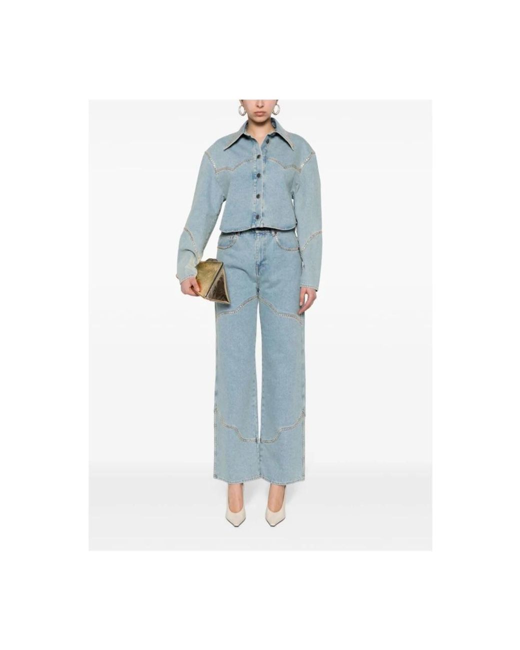 GIUSEPPE DI MORABITO Blue Straight Fit Jeans